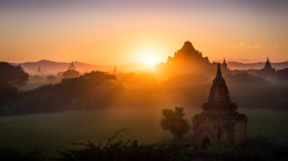 Coucher de soleil Bagan